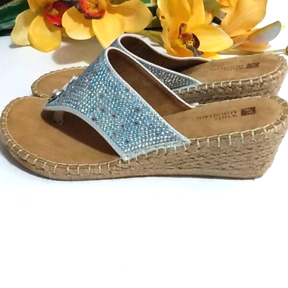 WHITE MOUNTAIN Beachball Wedge Sandals SIZE 8 NWOT - Picture 3 of 12